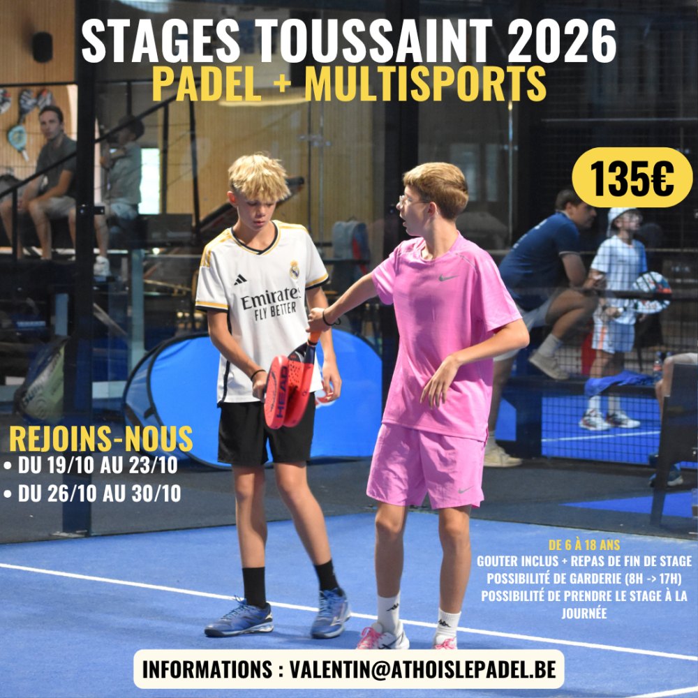 Stages Toussaint 2026
