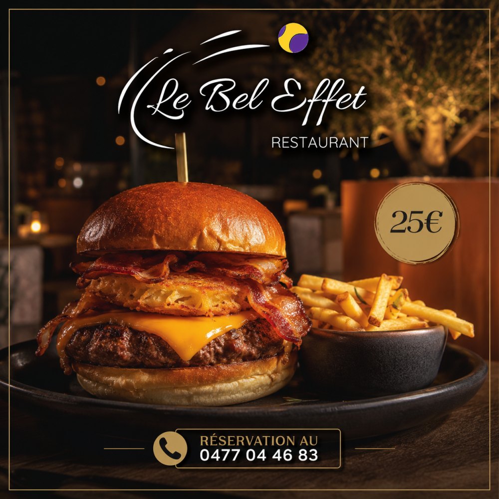 Suggestion : Notre burger — 25€