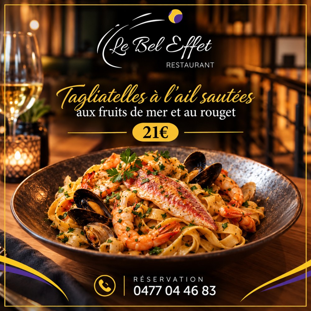 Suggestion : Tagliatelles à l'ail sautées — 21€